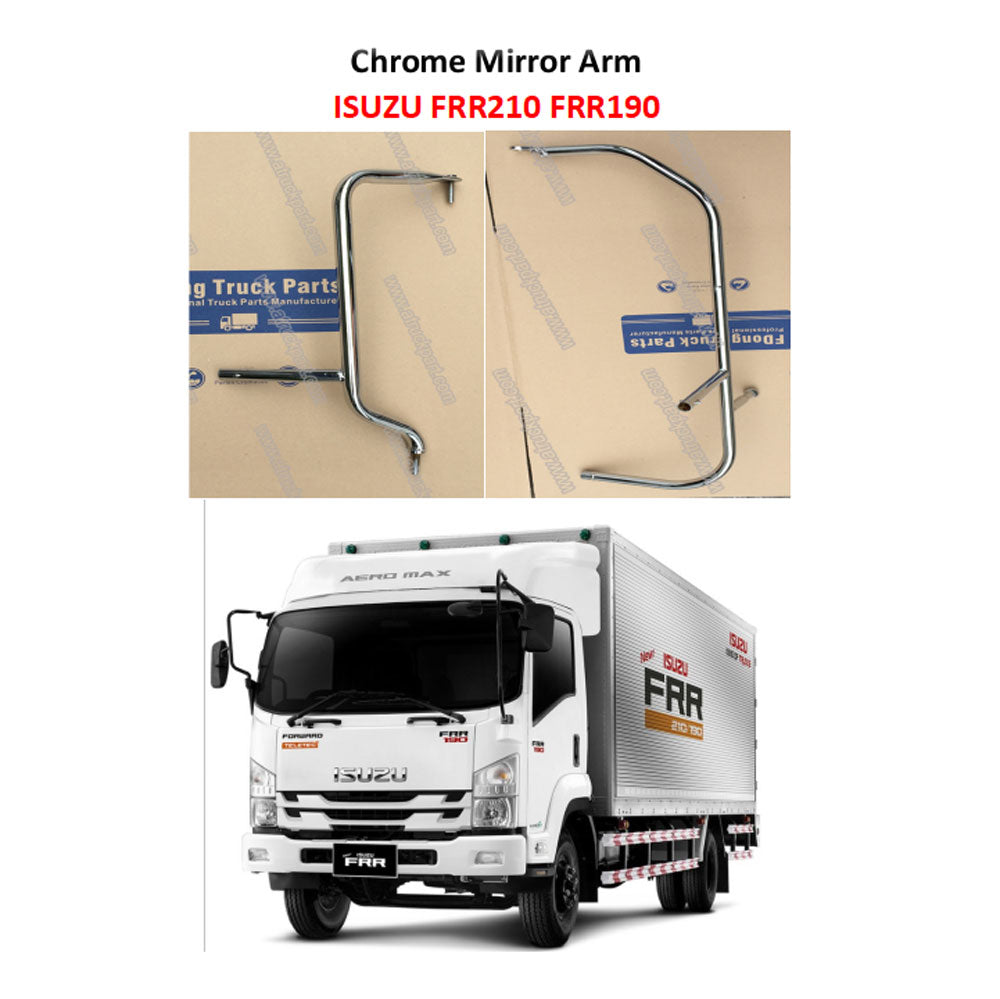 FDONG 1 Set 2 Pcs Chrome Mirror Arm for ISUZU FRR210 FRR190