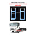 FDONG 1 Set 2 Pcs Chrome Side Lamp Case(Big) for ISUZU 700P NQR175 NPR150 NMR130 NLR130 PRO