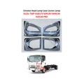 FDONG 1 Set 4 Pcs Chrome Head Lamp Case Corner Lamp for ISUZU 700P LORRY TRUCK NLR PRO NPR PRO
